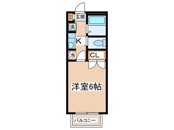 カレッジサイドシミズⅠの物件間取画像